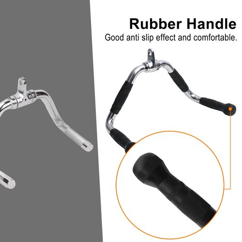plzzree LAT Pull Down Bar Attachment: LAT Pulldown Tricep Bar for Strength Training - Multi-Exerciser Cable Machine Attachment