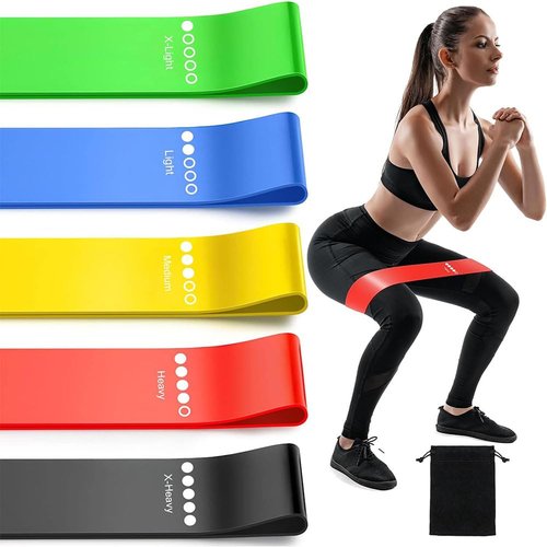 Heavy Duty Resistance Bands for Working Out – Elastic Exercise Bands for Home Gym, Pull Up Assist, Physical Therapy – Includes Carry Bag for Convenient Storage