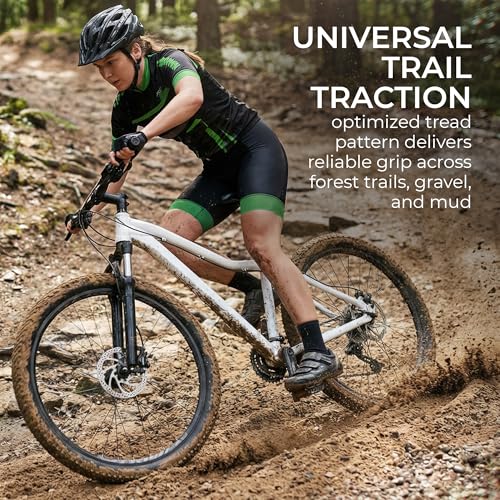 Fincci 27.5x2.10 Mountain Bike Tire & Tubes Black Foldable Kevlar Bead