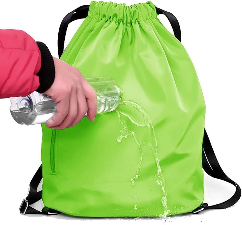 Peicees Waterproof Drawstring Sport Bag - Lightweight Sackpack for Men & Women | Ideal for Gym & Travel