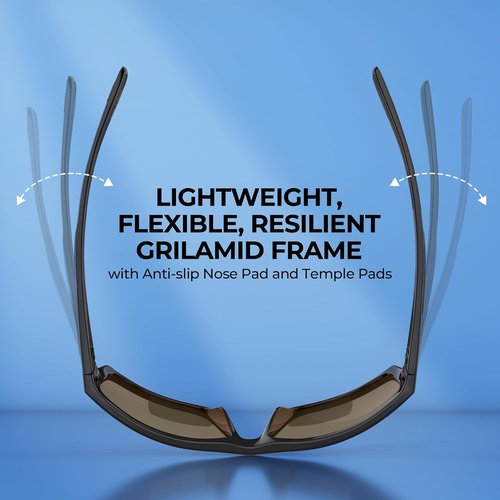 KastKing Estero Polarized Sunglasses - Bi-Focal Magnification Options | Sport Wrap Frame for Men & Women