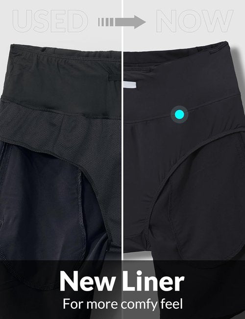 Baleaf Women's 5" Workout Shorts - High Waist Athletic Running Shorts with Quick-Dry Fabric & Zipper Pockets