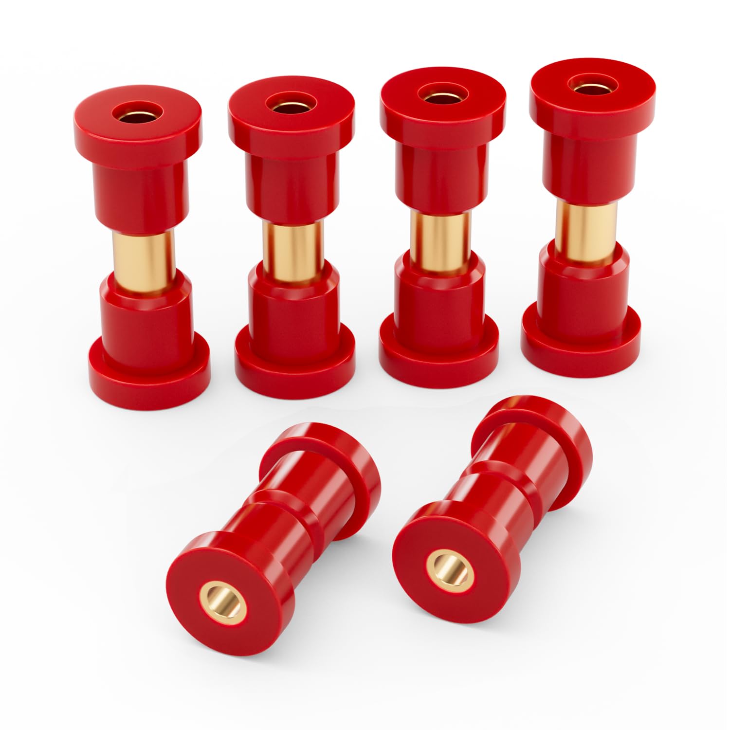 Panglong Club Car Precedent Bushings Kit, Polyurethane Precedent Rear Leaf Spring Bushing and Shackle Bushing Kit, Suitable for 2004-Up Club Car Precedent; OEM# 102506601, 102506301, 102506401
