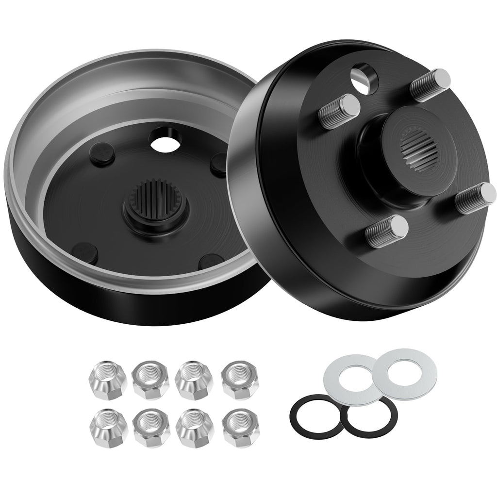 Panglong EZGO TXT Large Hole Fine Splined Brake Drum, Suitable for EZGO 4 Cycle Gas 1991-up, Columbia 1996-up. Replaces OEM#EZGO 21807-G1