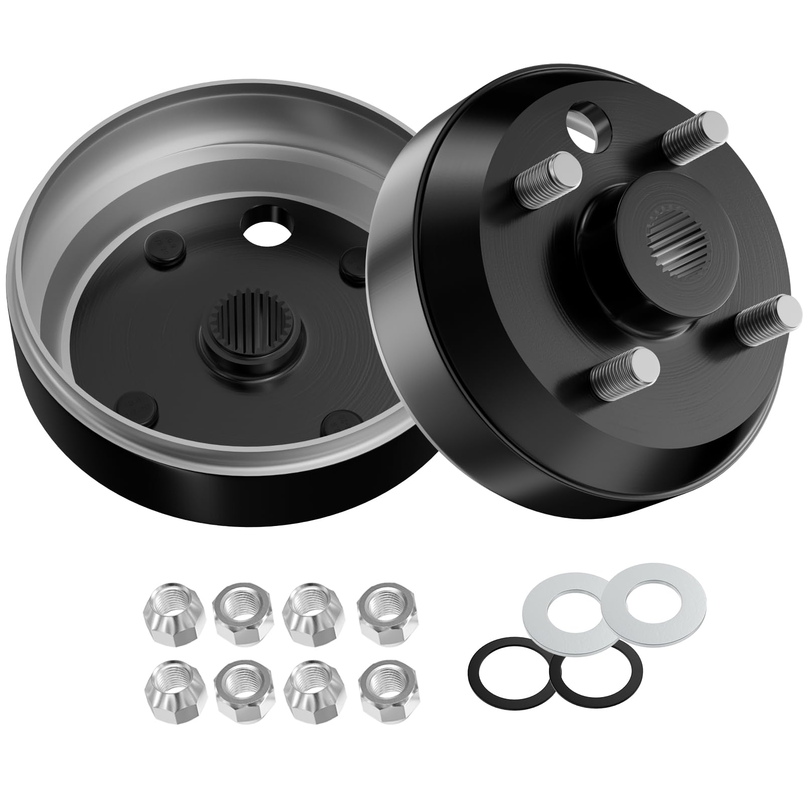 Panglong EZGO TXT Large Hole Fine Splined Brake Drum, Suitable for EZGO 4 Cycle Gas 1991-up, Columbia 1996-up. Replaces OEM#EZGO 21807-G1