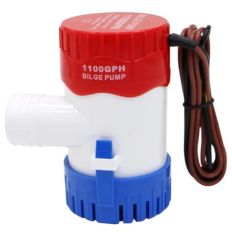 12V 1100 GPH Non-Automatic Submersible Bilge Pump - Variation: Bilge Pump 1100GPH