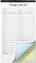 Regine Switzerland Baseball/Softball Lineup Cards - 120 Pages, 4-Part Carbonless Copies, 16 Player Roster