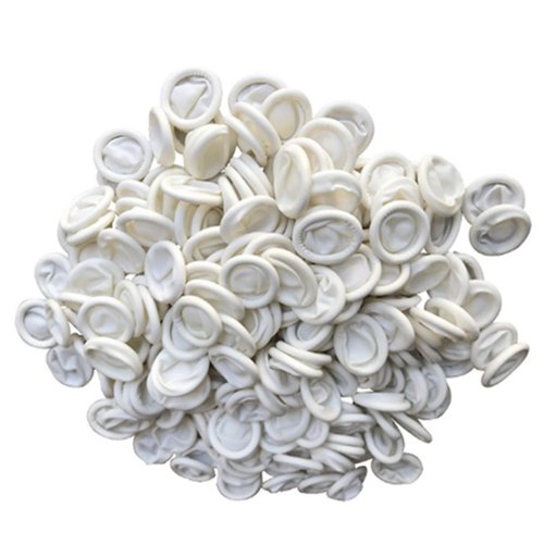ANSLYQA Finger Cots, (Medium,2400 Pcs) Disposable Latex Finger Covers Anti Static Rubber Fingertips Protective for Electronic Repair,Crafting Industrial Apply, White