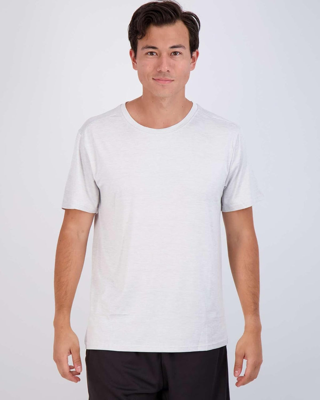 Real Essentials Men's Dry-Fit Short Sleeve Crew Neck T-Shirts - 5 Pack for Fitness & Gym Workouts