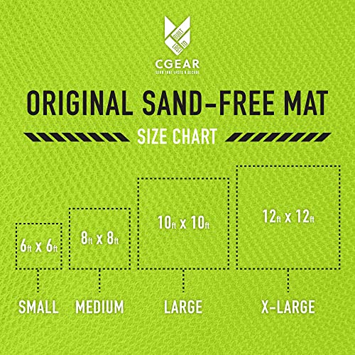 8' x 8' Sand-Free Outdoor Camping Mat - Blue/Green Beach & Picnic Ground Mat