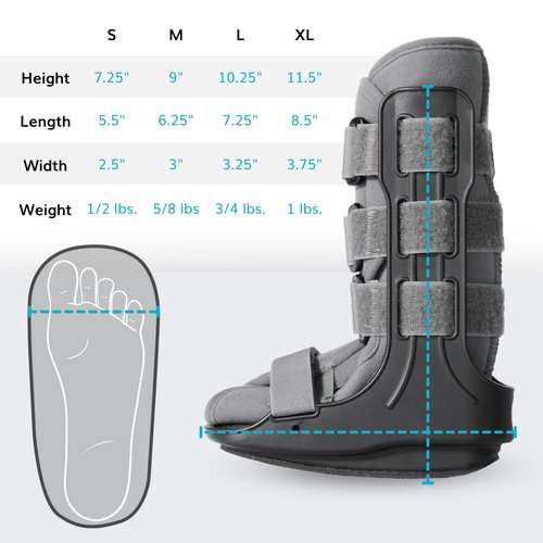 BraceAbility Pediatric Walking Boot - Children's Medical Walker CAM Orthopedic Support Shoe for Youth Ankle Break Injury, Kid's Stress Metatarsal Bone Fracture, Broken Foot or Toe Recovery Cast (XL)