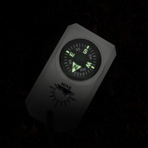 MiniComp Mini Compass - Easy-to-Read Zipperpull Design for Jackets, Parkas, or Packs
