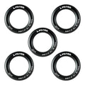 Fusion Climb Small 2-Inch Orange Black Aluminum O-Ring - Matte Black (5-Pack)