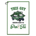 Juoqg This Guy Know How To Par Tee Golf Towel, Funny Golf Bag Towel With Clip, Golfing Accessories for Men, Golfing Gifts for Son Dad Grandpa, Father Day Birthday Retirement Gifts for Golfer Sport Fan