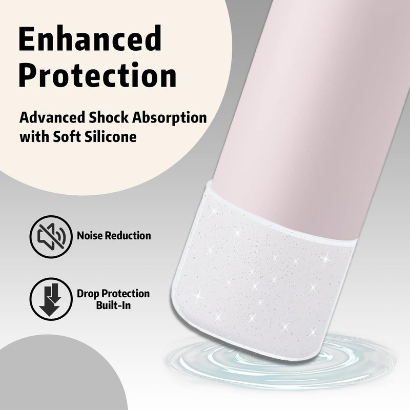 ALLVANA Silicone Water Bottle Boot for Owala 24 oz, Anti-Slip Protective Sleeve for Owala FreeSip, Twist & Flip Stainless Steel Water Bottle, Protective Bottom Base Cover