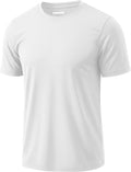 MAGCOMSEN Men's Workout Shirt - Dry Fit Short Sleeve Athletic Tee | UPF 50+ Moisture Wicking for Gym & Outdoor Activities