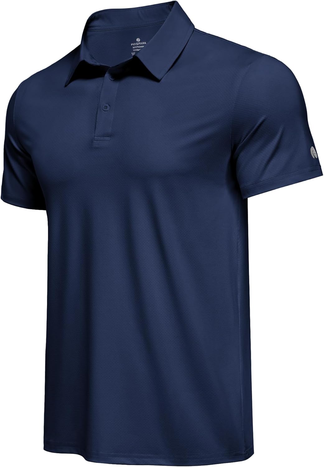 PINSPARK Men's Polo Shirt - Performance Moisture-Wicking Golf Shirt with UPF 50 Protection | Quick-Dry Casual Collared Design
