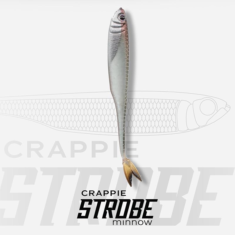 6th Sense Crappie Strobe Minnow Soft Bait 2.1in - Live Gizzard+2.1" Variation