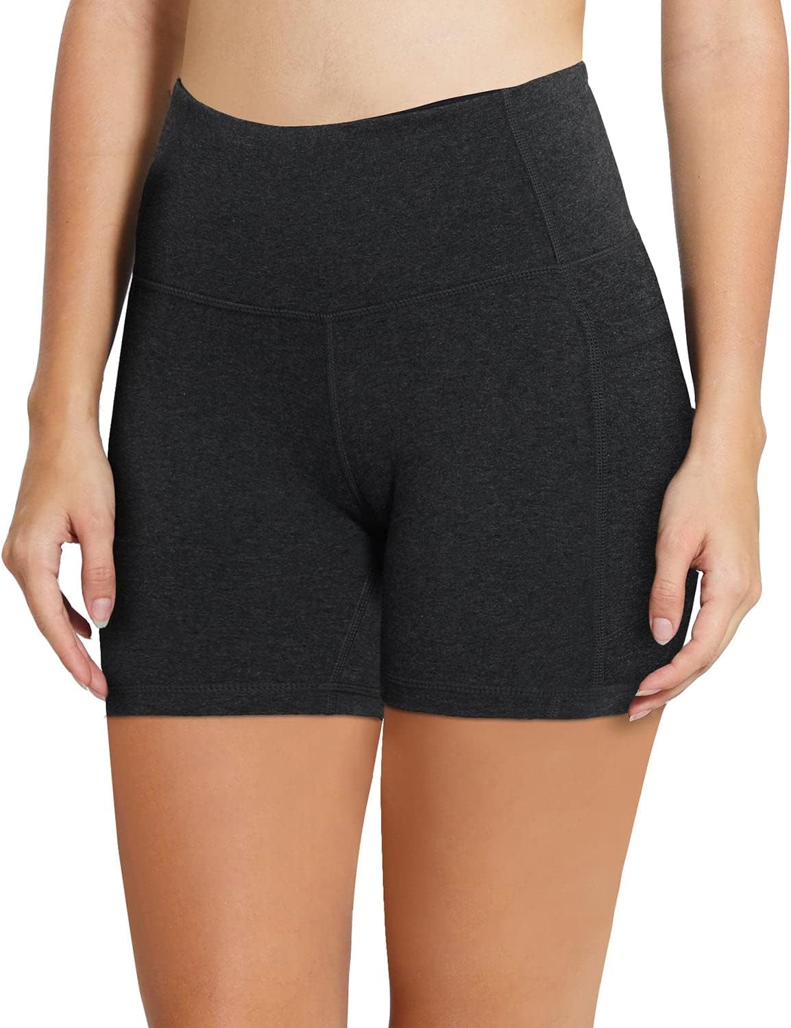 Baleaf Women's High Waist Biker Shorts - Comfortable Spandex with Pockets | 8"/5"/3" Sizes