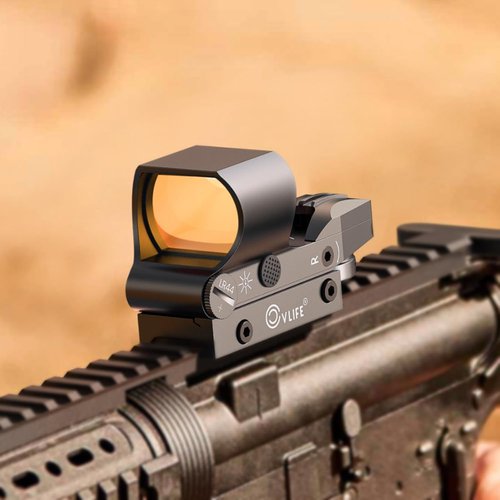 CVLIFE Red Dot Sight - 1x28x40mm Reflex Optics with 4 Adjustable Reticles for 20mm Picatinny Rail