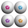 Golfdotz - USGA Rule Conforming Golf Ball Markers, Golf Ball Stickers for Marking Balls, No More Smearing from Stamps, Gifts for Golfers, Dads, and Retirees, (Tropical Flower; 32-Count)