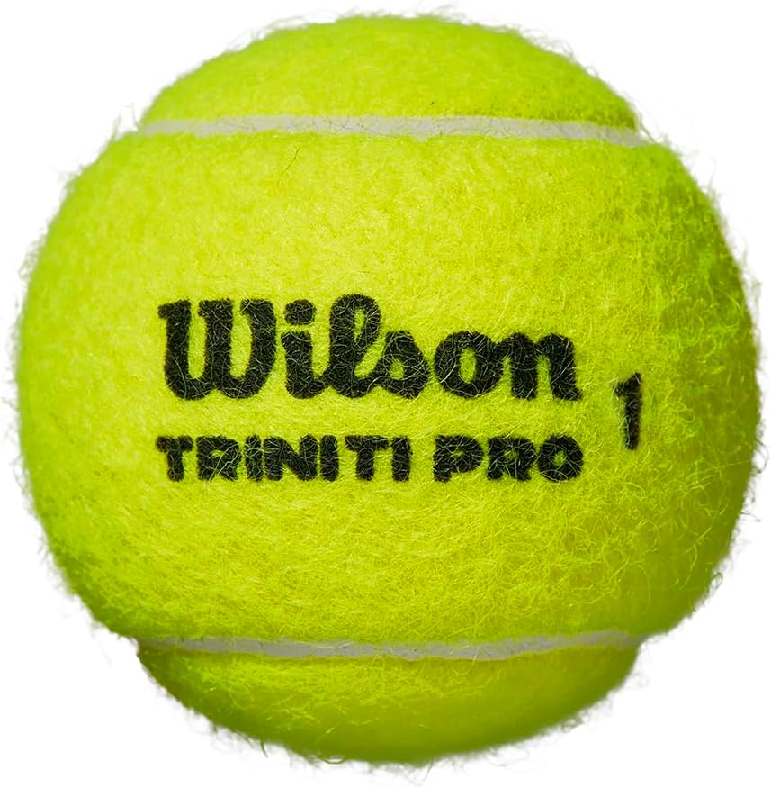 WILSON Triniti Pro Tennis Balls - High Performance, Eco-Friendly | 3 Pack, Bright Yellow