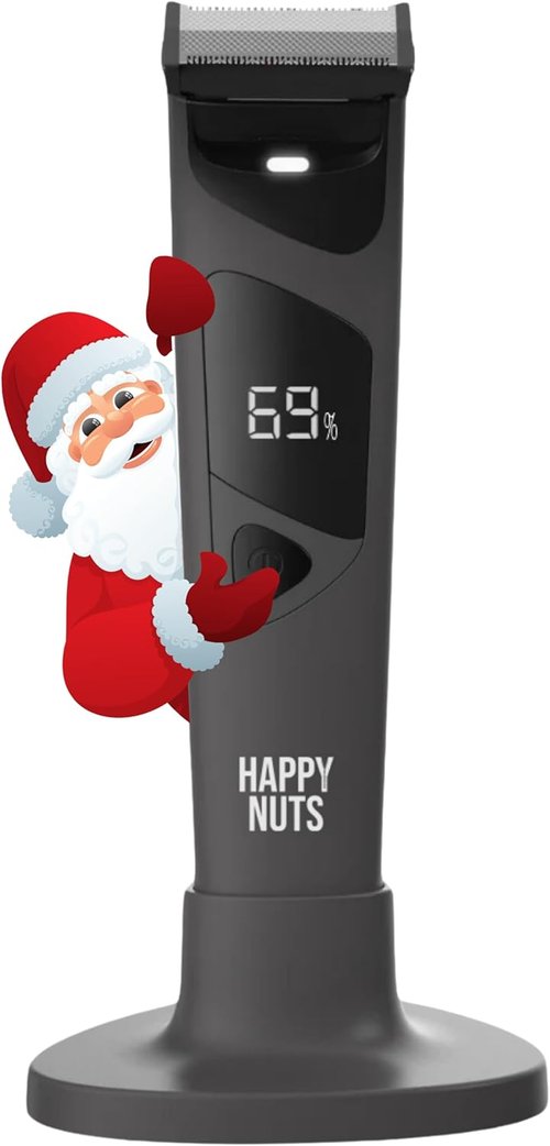HAPPY NUTS The Ballber Pro Electric Groin & Body Hair Trimmer - Waterproof Men's Grooming Kit for Sensitive Areas