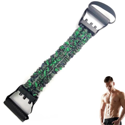 2025 New Natural Latex 3-Hole Resistance Stretcher, 3-Way Natural Latex Resistance Band-Full Body Stretching & Strength Training, Ab Training Auxiliary Device, Unisex (Green)