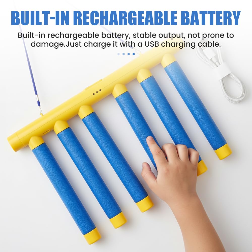 2026 New Reflex Game, Reflective Drop Stick Challenge Game, Hand Eye Coordination Reflex Training Toy, 3 Adjustable Speed Modes, Catching Reflex Sticks for All Ages (Yellow)