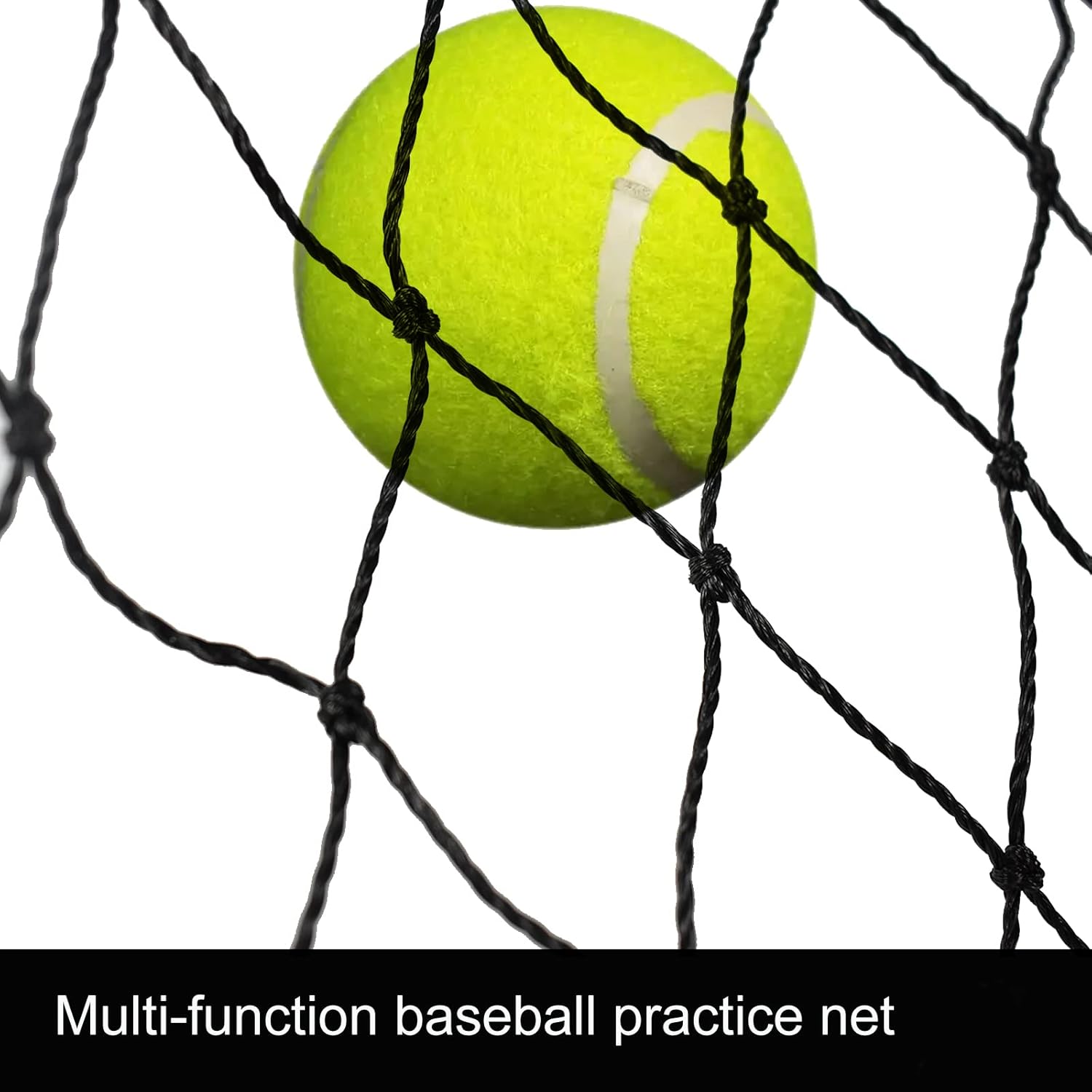 TNZMART Baseball Backstop Net - Durable Black Barrier for Practice & Batting | Sports Equipment