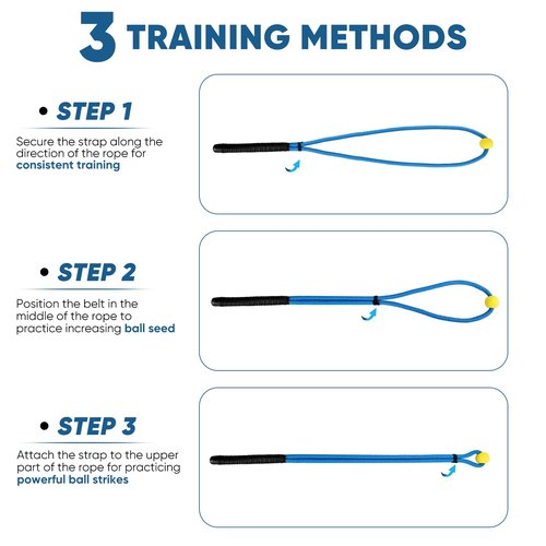 Golf Rope Swing Trainer Professional Golf Swing Rope Training Aid Improved Golfers Swing Speed, Rhythm, Flexibility and Strength Golf Training Aid for Men Women Gift