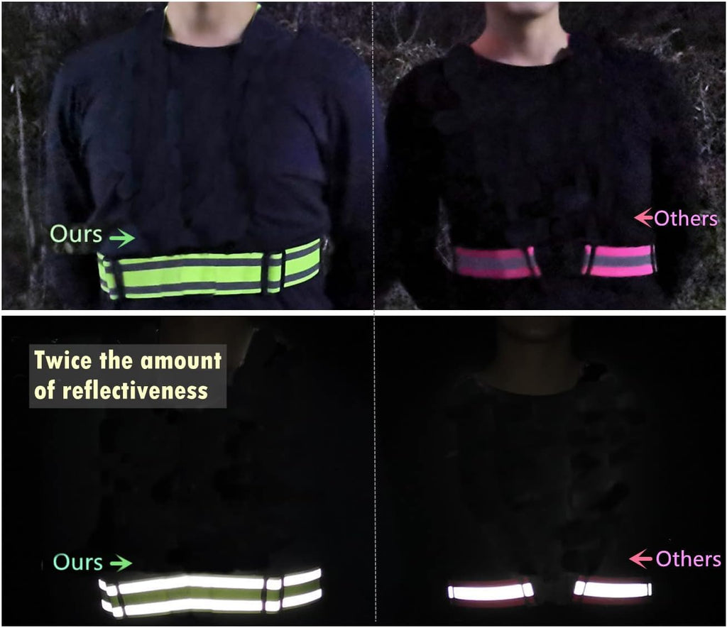 Skiennix Reflective Running Gear - Versatile Bands for Arm, Wrist, Ankle & Leg | Unisex Biking Accessories