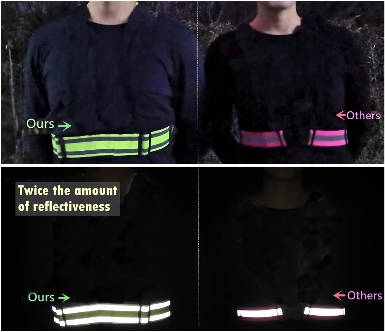 Skiennix Reflective Running Gear - Versatile Bands for Arm, Wrist, Ankle & Leg | Unisex Biking Accessories
