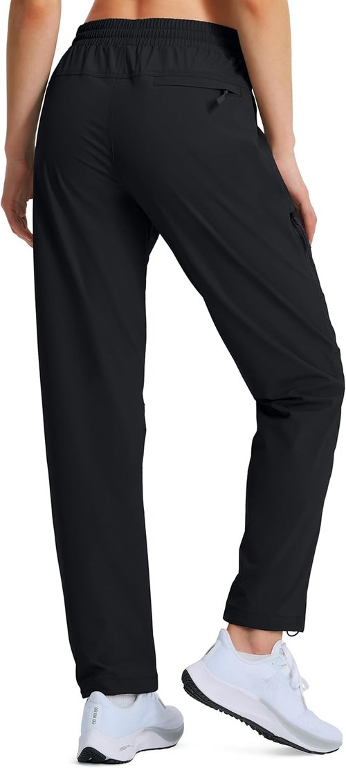 Hugut Women's Hiking Pants - Quick Dry Lightweight Cargo Design | UPF 50 Water Resistant with Zipper Pockets
