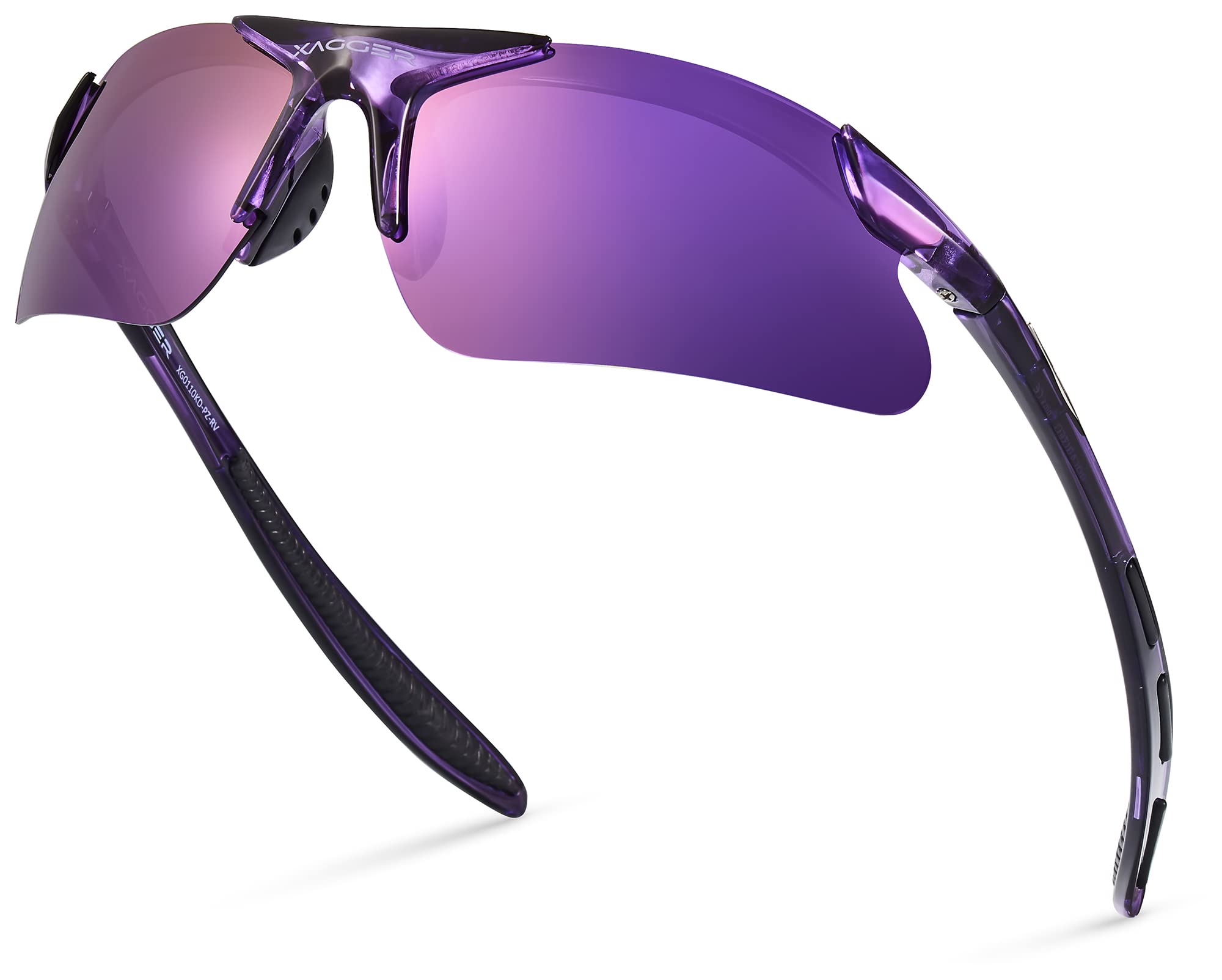 Xagger Kids Youth Polarized Sports Sunglasses for Boys Girls Baseball Softball Glasses TR90 Frame