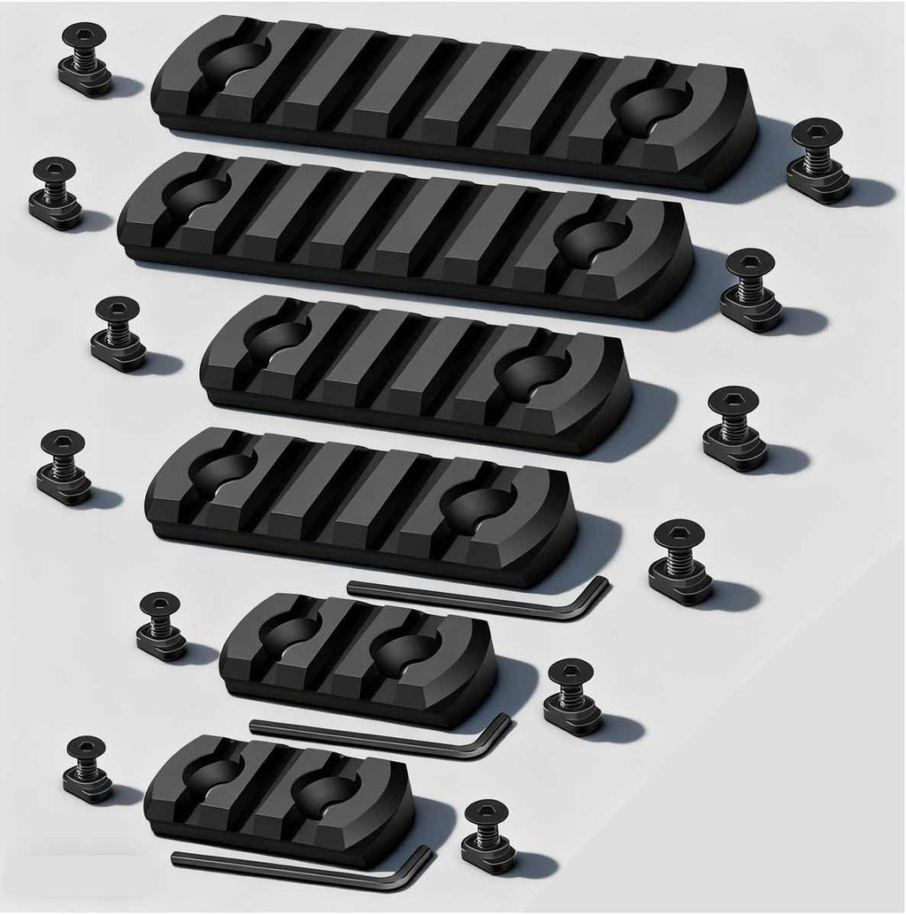 Picatinny Rails - Aluminum Single Section with 12 T-Nuts, 12 Screws & 2 Wrenches | Durable & Versatile
