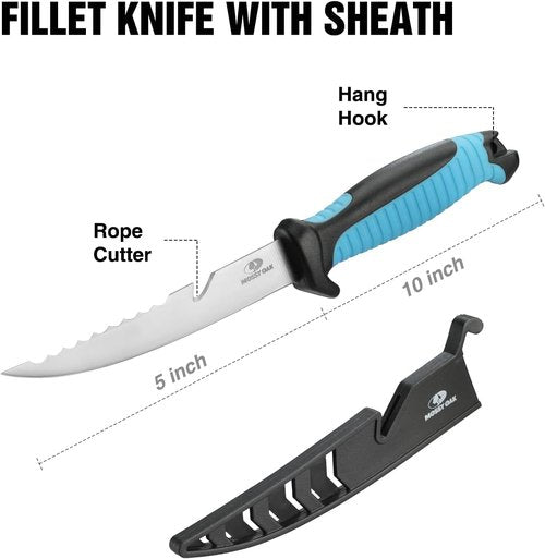 Mossy Oak Fishing Tools Kit - Multifunctional Fishing Plier & Lip Gripper | Saltwater Resistant Accessories