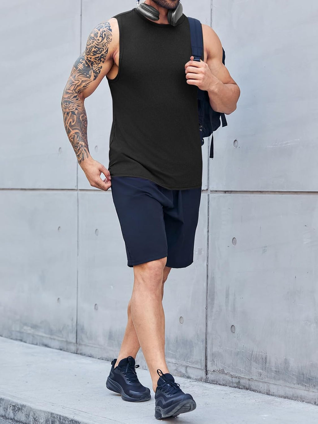 ZIWOCH Men's Sleeveless Tank Top - Comfortable Crewneck Design | Solid Color Options Available