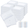 Timgle 400 Pcs 2" x 2" Split Gauze Pads 6 Ply Split Drain Sponge Gauze Non Woven Slit Bandage Sponges with Tape for Wound Care Tubes Drains Supplies