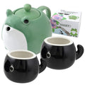 Frog Teapot & Cup Set - 30 oz Teapot + 2 Tadpole Cups in Gift Box