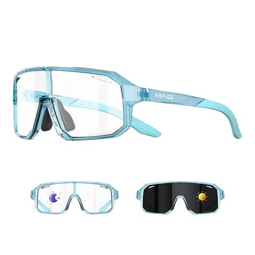 KAPVOE Kids Photochromatic Sunglasses Youth Baseball Sunglasses UV400 Protection Lightweight TR90 Frame Cycling Glasses for Boys Girls Sports Cycling 12