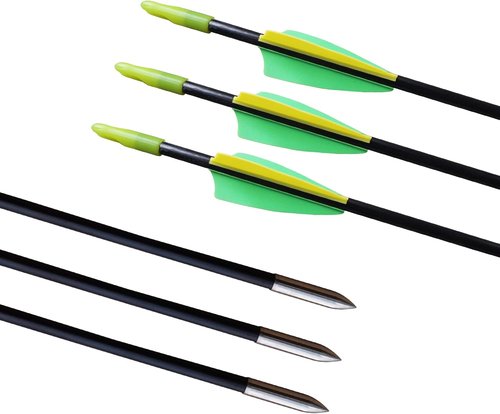 GPP 28-Inch Fiberglass Archery Target Arrows - Ideal Practice Arrows for Youth Recurve Bows