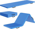 Fitvids Folding Exercise Mat - High-Density 2'x6'x2" Gymnastics Mat with Carrying Handles for Home Yoga & Pilates