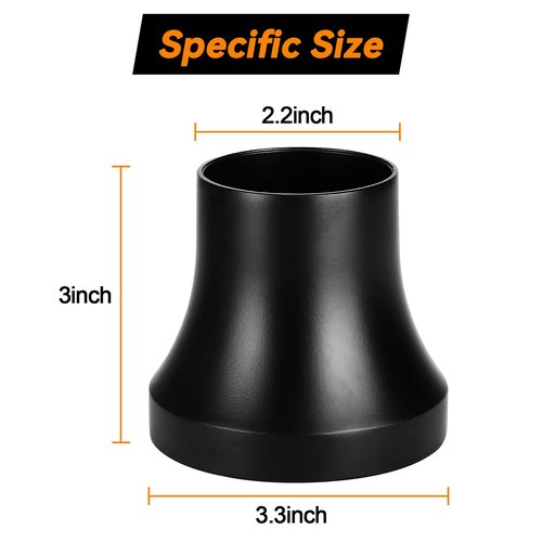 iLSKW Aluminum Steering Wheel Adapter for Club Car Precedent Golf Carts, Black