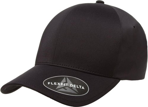 Flexfit Men's Delta Seamless Baseball Cap - Comfortable Fit | Black, Large-X-Large