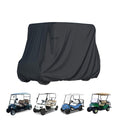 ScarabWrap 2/4 Passenger Golf Cart Cover for Yamaha EZGO Club Car, 420T Waterproof Polyester with Silver Coating,Waterproof,Dustproof,Windproof,Sunproof，All-Weather Protection (95-48-73-Black)