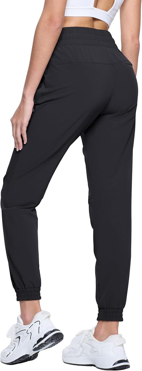 MAGCOMSEN Women's Hiking Pants - Lightweight Quick-Dry Athletic Joggers with Pockets for Outdoor Travel