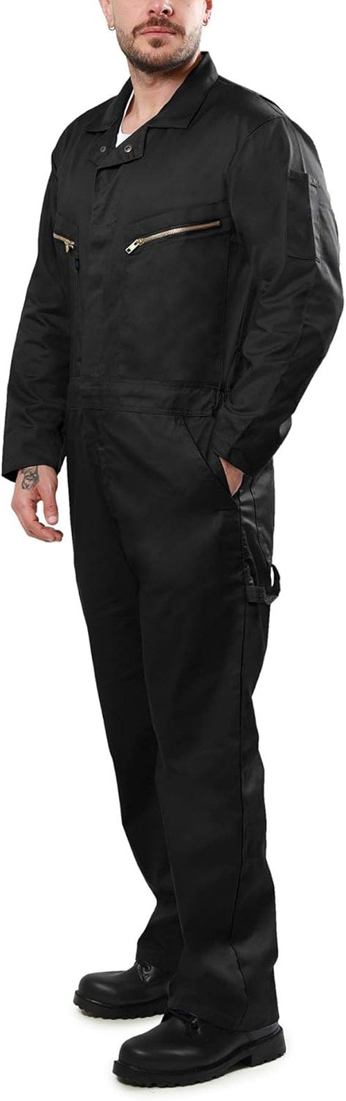 Kolossus Pro-Utility Coverall - Cotton Blend Long Sleeve with Zippered Front Pockets