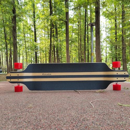 RIMABLE 41 Inch Drop Down Longboard - SNAILFLOWER Version, Complete Cruiser