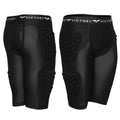 Protective Padded Compression Shorts for Snowboard, Skate, Ski, Football, Basketball - Hip, Butt and Tailbone Padding (Large)